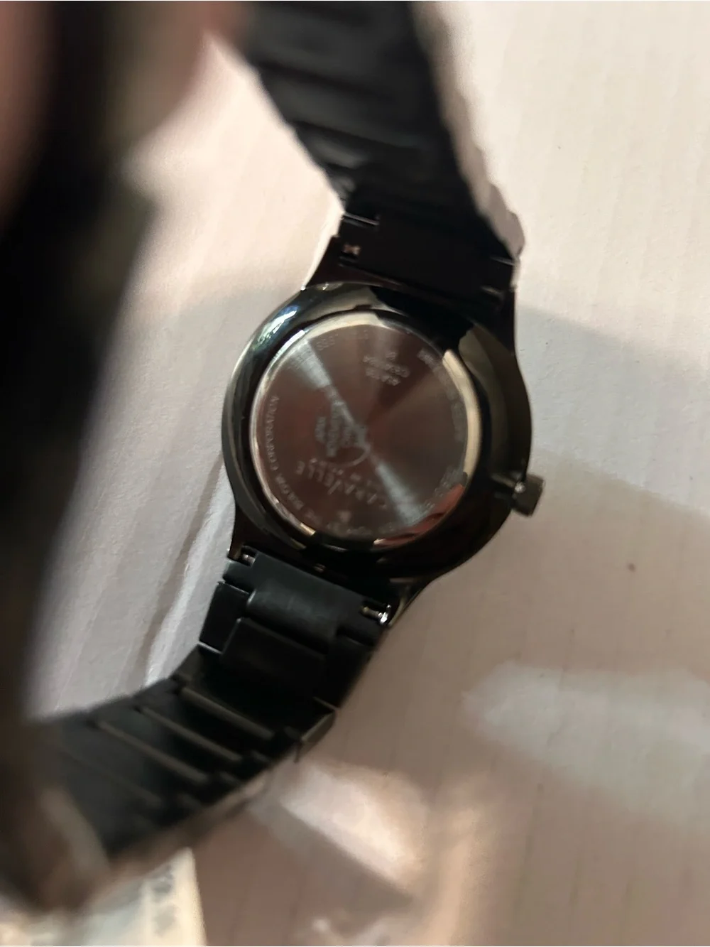 Black Stainless Steel Men’s Chronograph Watch - Unknown Brand
